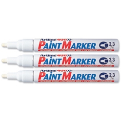400 White Bullet Tip Paint Marker [Pack